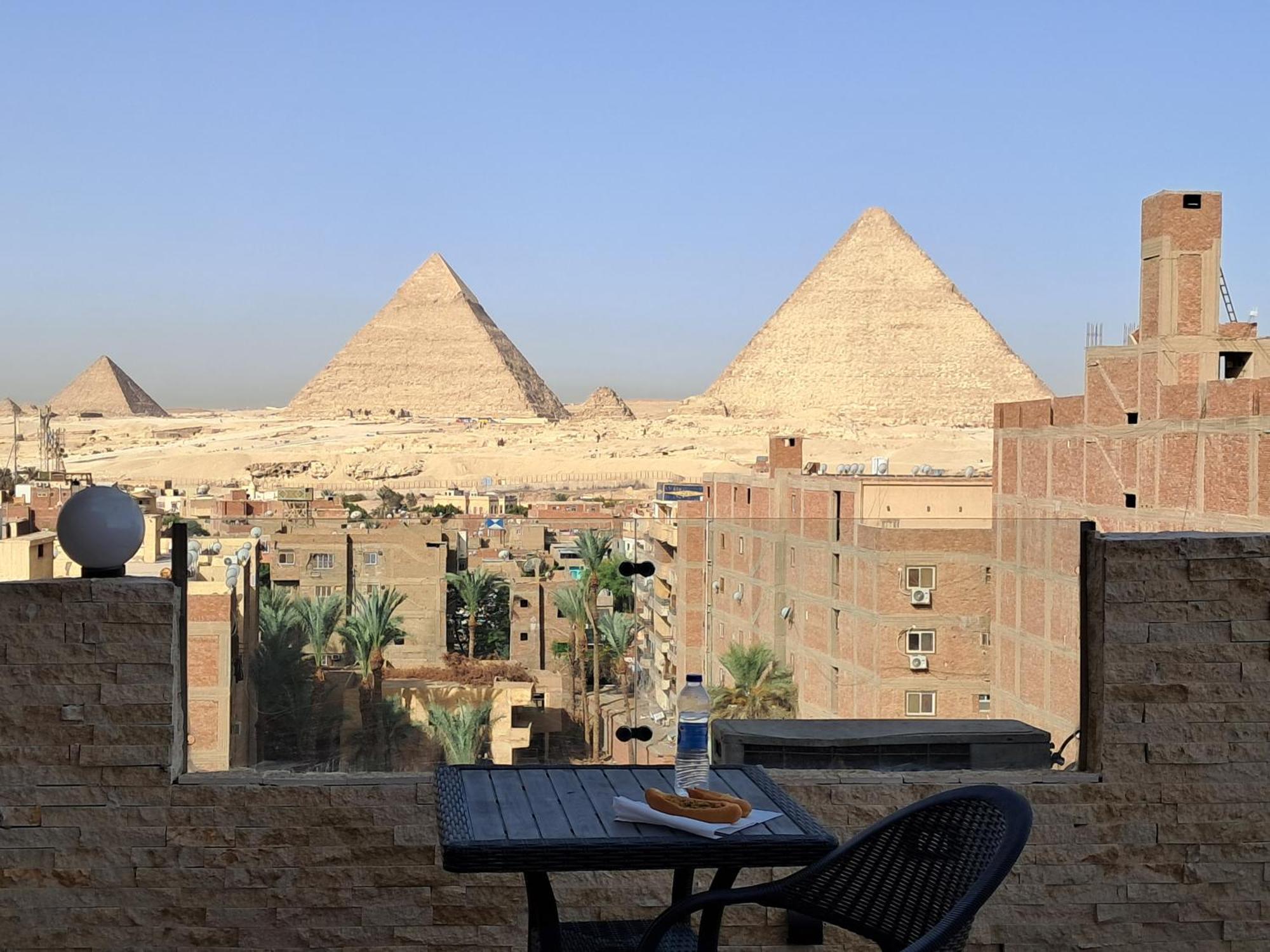 Piramide De Giza View Inn Kafret el-Gabal Buitenkant foto